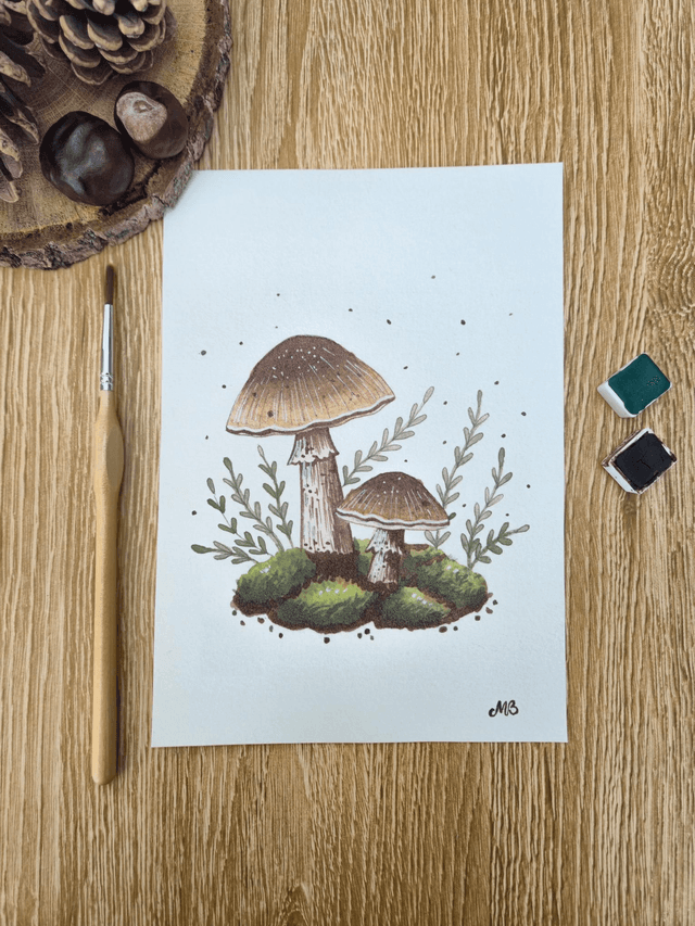 Affiche &quot;Champignons&quot;